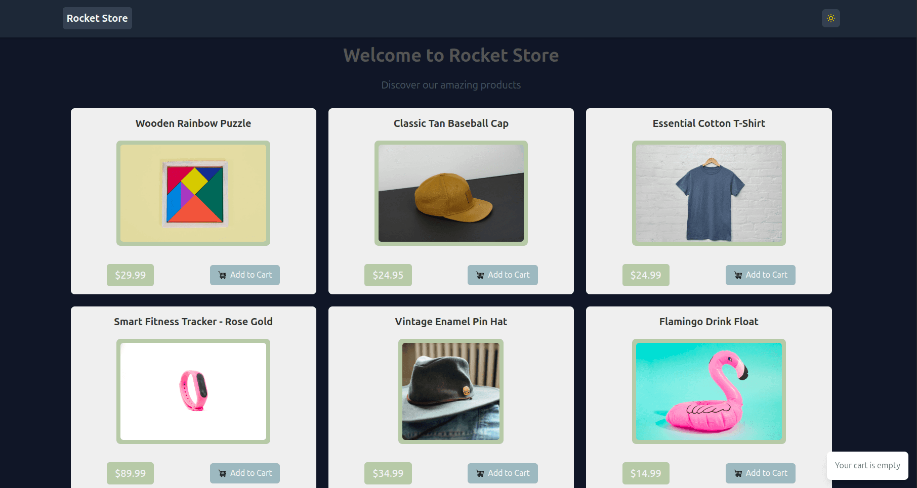 Imagem do projeto Rocket Store