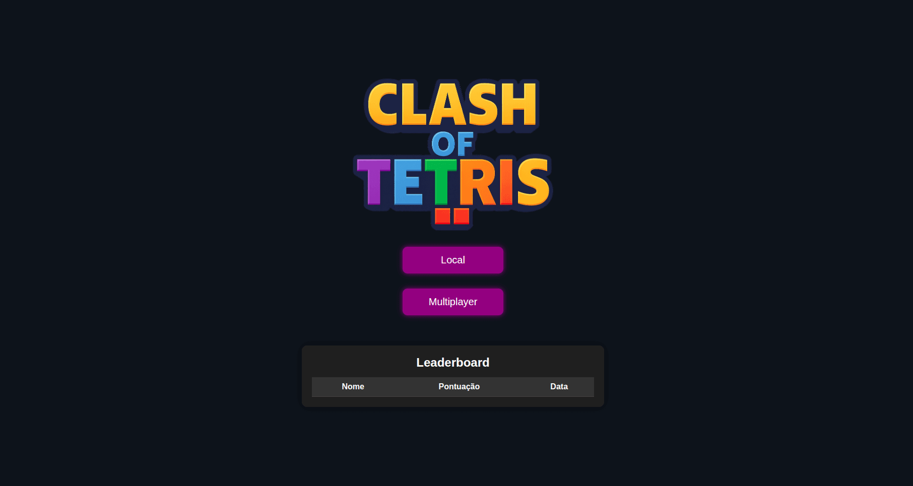 Imagem do projeto Clash of Tetris